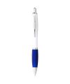 Nash ballpoint pen white barrel and coloured grip
