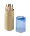Hef 12-piece coloured pencil set with sharpener