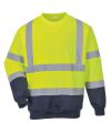 Hi-vis two-tone sweatshirt (B306)