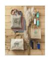 Varai 340 g, m² canvas and jute shopping tote bag