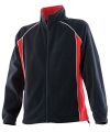 Women's piped microfleece jacket