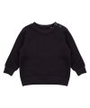 Crew neck sweatshirt with shoulder poppers