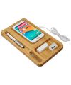 Frame wireless charging desk organizer