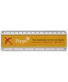 Ellison 15 cm plastic ruler with paper insert