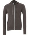 Unisex polycotton fleece full zip hoodie