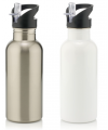 Stainless Steel Water Bottle With Straw 600ml