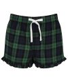 Women's tartan frill shorts