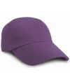 Low-profile heavy brushed cotton cap