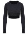 Women's long-sleeve crop T