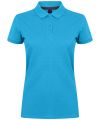 Women's micro-fine piqué polo shirt