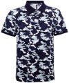 Men's camo piqué polo