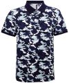 Men's camo piqué polo