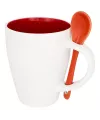 Nadu 250 ml ceramic mug with spoon