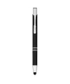 Moneta anodized aluminium click stylus ballpoint pen