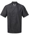 Chef's zip-close short sleeve jacket