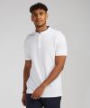 Stand collar stretch polo shirt