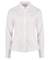 Women's mandarin collar shirt long-sleeved (tailored fit)