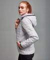 Women's honeycomb hooded jacket