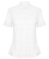 Women's modern short sleeve Oxford shirt