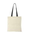 Nevada 100 g, m² cotton tote bag coloured handles