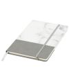 Two-tone A5 marble look notebook