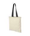 Nevada 100 g, m² cotton tote bag coloured handles