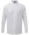 Banded collar grandad long sleeve shirt