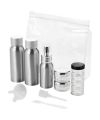 Frankfurt airline approved alu travel bottle set