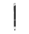 Moneta anodized aluminium click stylus ballpoint pen