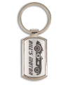 Metal Key Ring With Insert Rectangle 4.2cm x 2.5cm