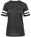 Women's mesh stripe tee