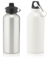 Aluminium Water Bottle With 2 Cap Styles - 600ml