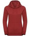 Women's authentic melange hooded sweatshirt