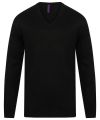 Cashmere touch acrylic v-neck jumper