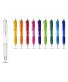 Nash ballpoint pen with coloured barrel and grip