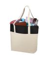 Jones 407 g, m² zippered cotton and jute tote bag