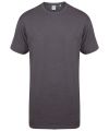 Longline t-shirt with dipped hem