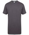 Longline t-shirt with dipped hem