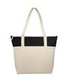 Jones 407 g, m² zippered cotton and jute tote bag