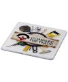 Renzo square plastic coaster