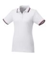 Fairfield short sleeve women's polo with tipping