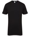 Longline t-shirt with dipped hem