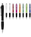 Nash coloured stylus ballpoint pen with black grip