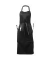 Bear BBQ apron with utensils and glove