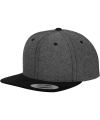 Chambray-suede snapback (6089CH)
