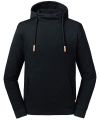 Pure organic high collar hooded sweatshirt