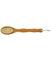 Orion 2-function bamboo shower brush and massager