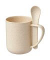 Rye 420 ml wheat straw mug with spoon