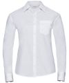 Women's long sleeve 100% cotton poplin shirt