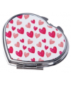 Sublimation Compact Mirror Heart 6.5 x 5.9cm